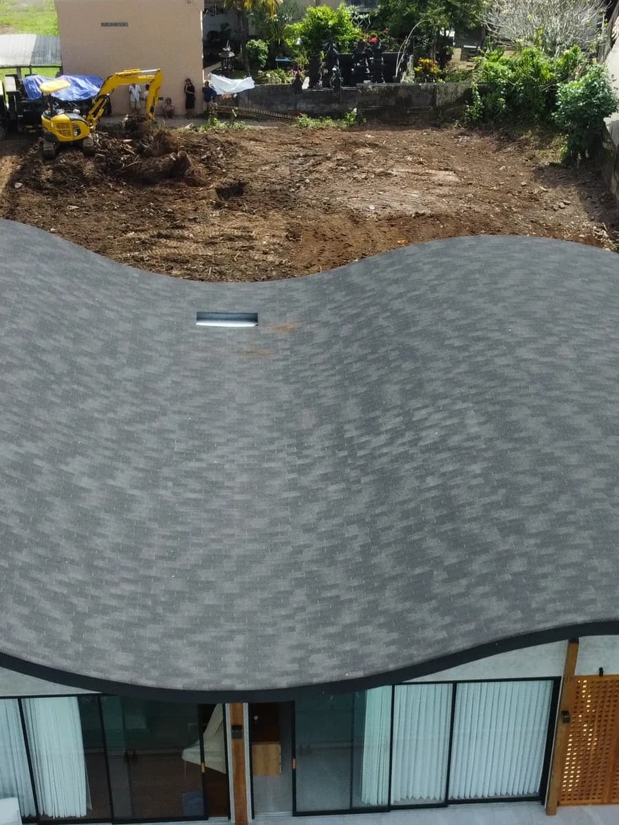 Completed roof project using Maxxi Roof Charcoal