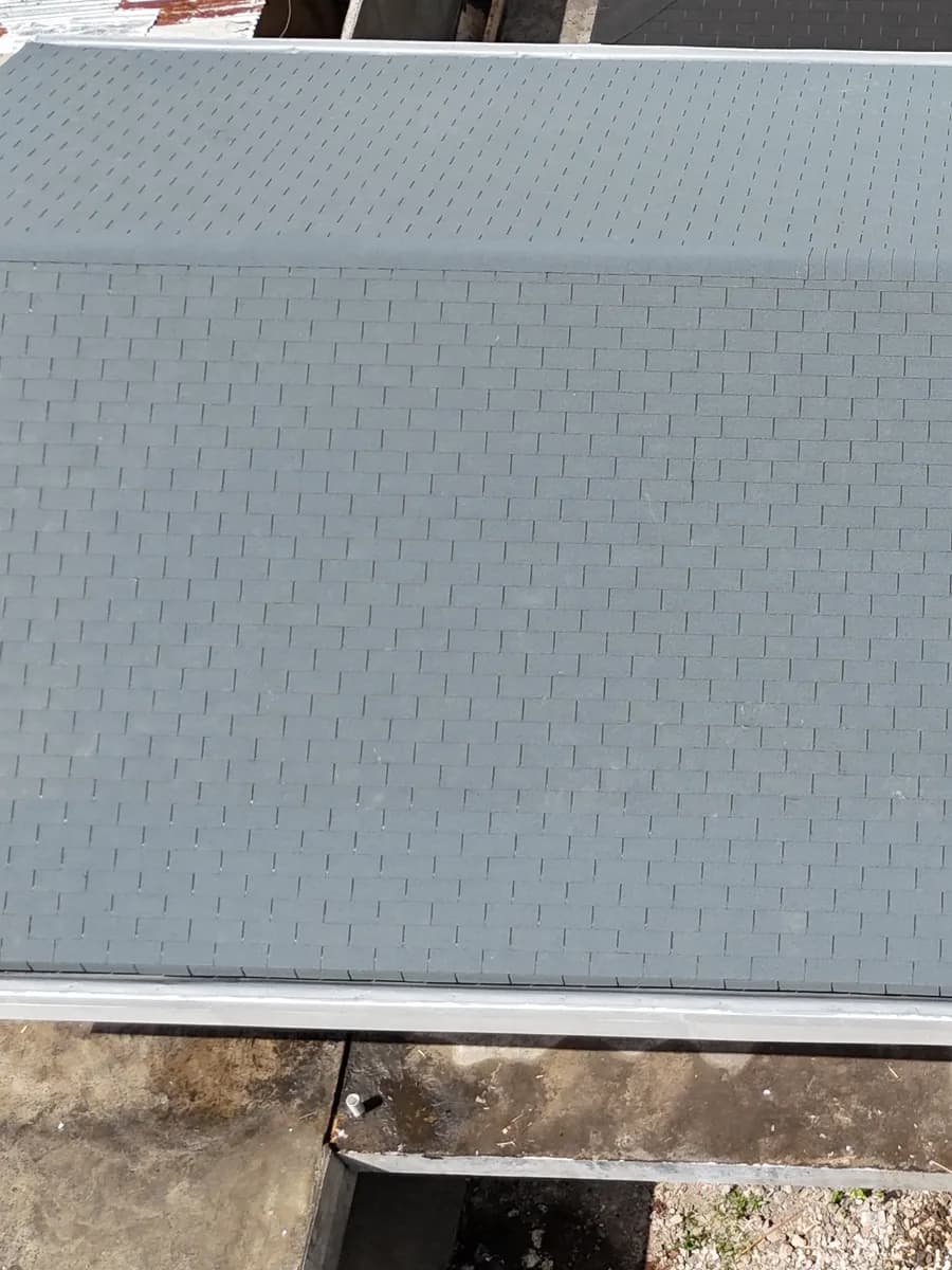 Completed roof project using Maxxi Roof 1-Tone Sierra Grey