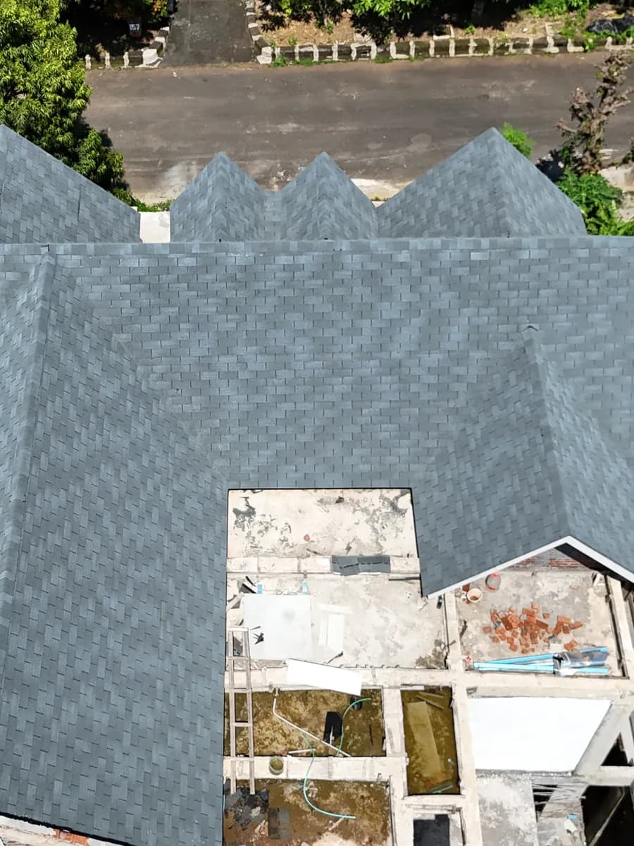 Completed roof project using Maxxi Roof Sierra Grey
